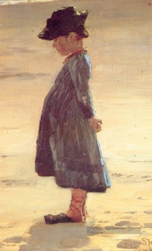 Nina dans la playa 1884 Peder Severin Kroyer Peinture à l'huile